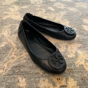 Tory Burch Black Flats